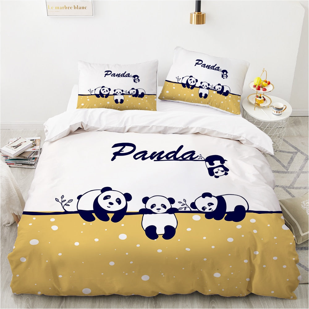 Poszwa Na Kołdrę Cute Panda Family