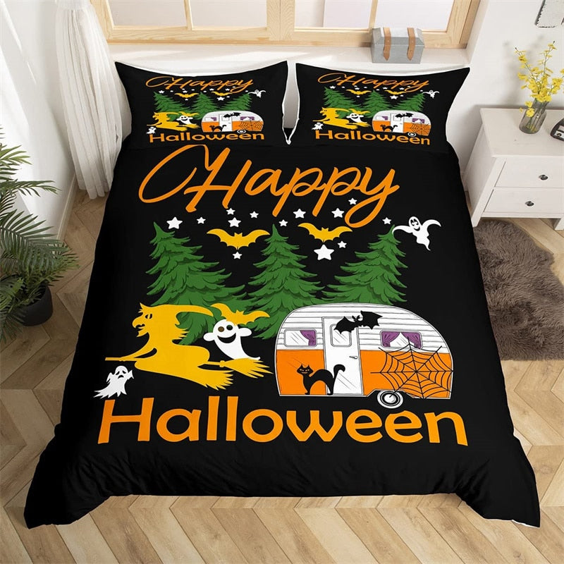 Poszwa Na Kołdrę Happy Halloween Czarna