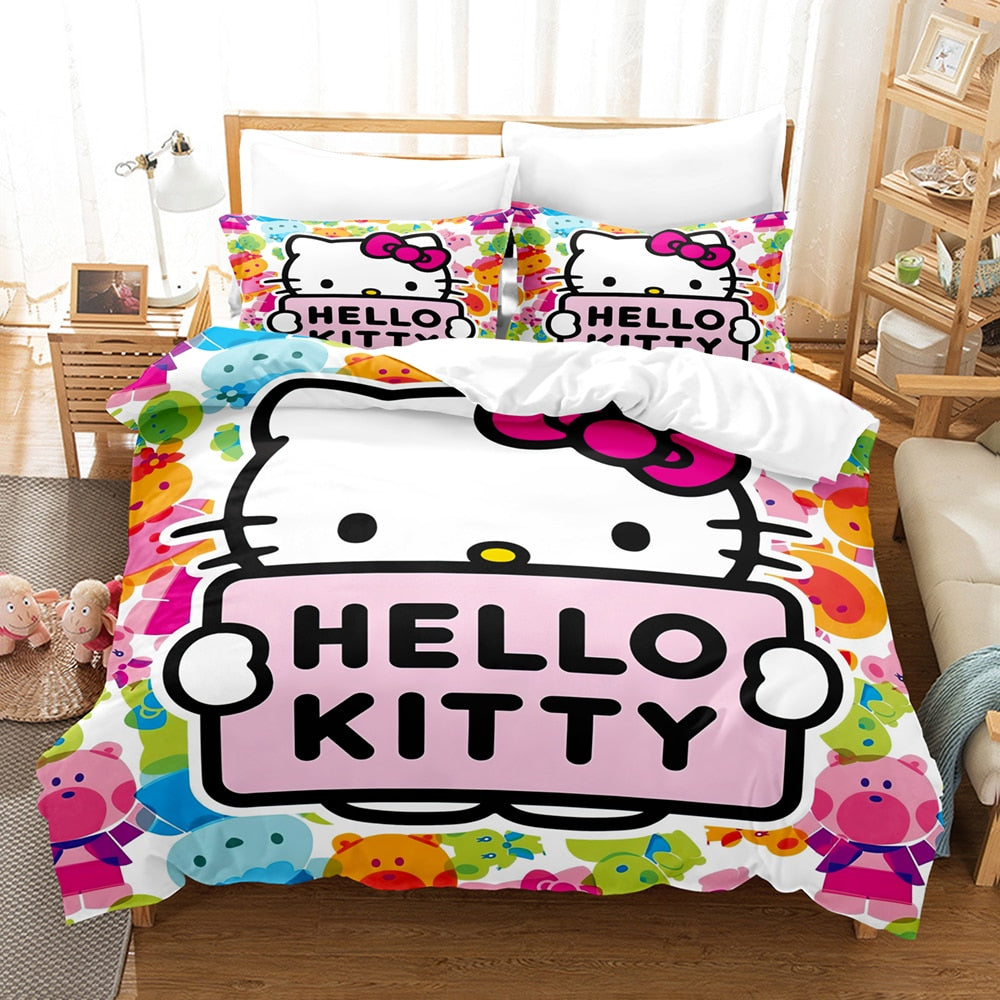 Poszwa Na Kołdrę Hello Kitty Wielokolorowa