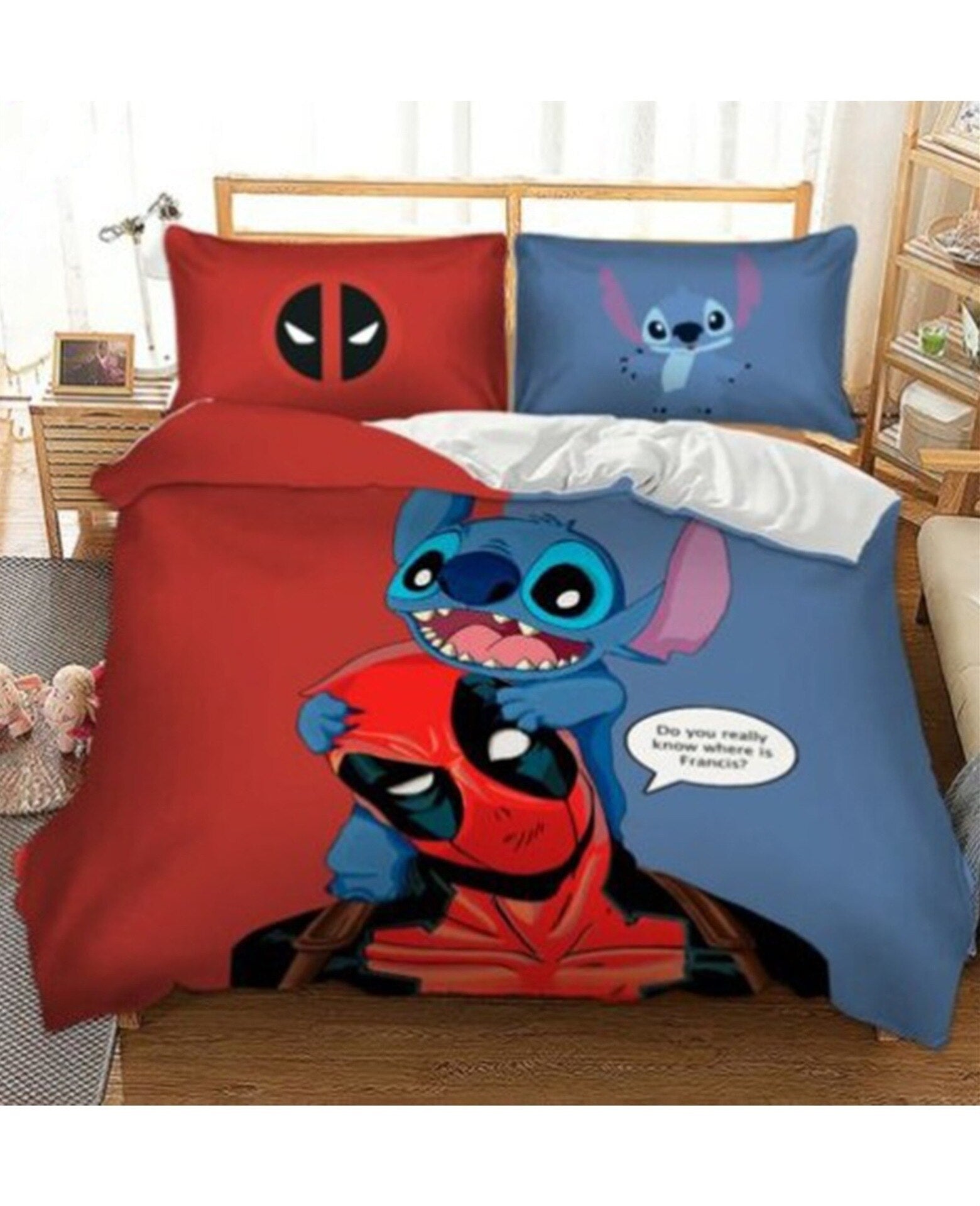 Poszwa Na Kołdrę Stitch I Deadpool