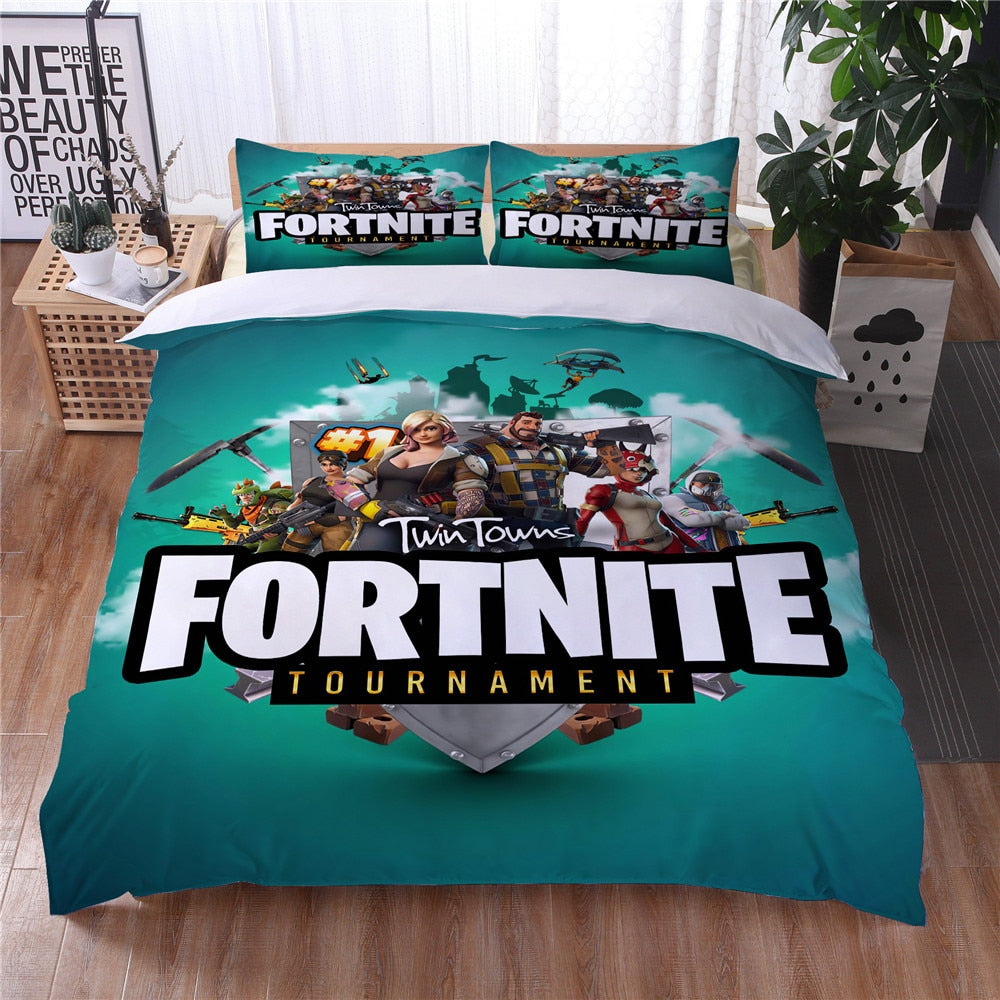 Poszwa Na Kołdrę W Kolorze Turkusowym Fortnite