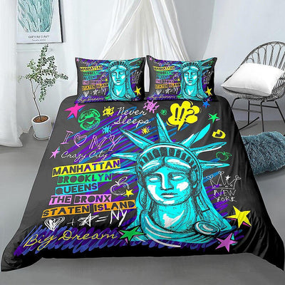 Poszwa Na Kołdrę New York Teen Boy W Stylu Vintage