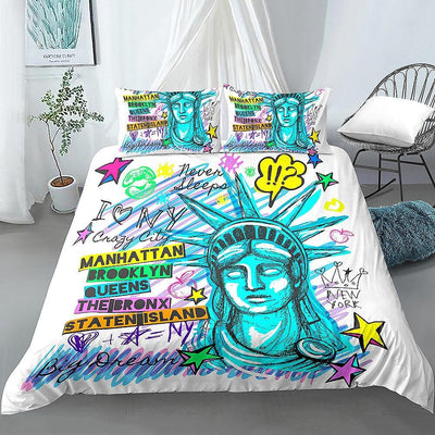 Poszwa Na Kołdrę New York Teen Boy W Stylu Vintage