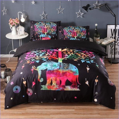 Poszwa Na Kołdrę Bohemian Elephant Wielokolorowa