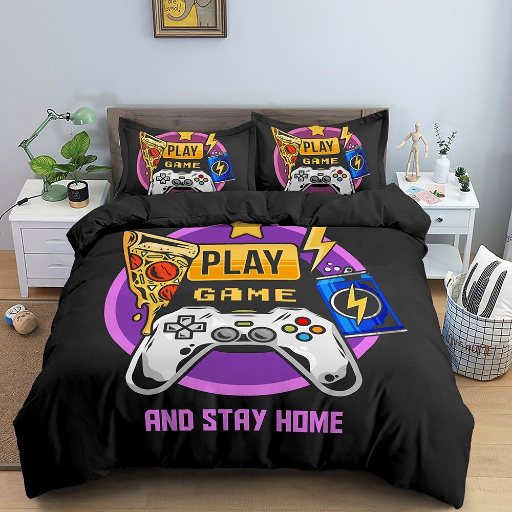 Poszwa Na Kołdrę Gamer Play And Stay Home